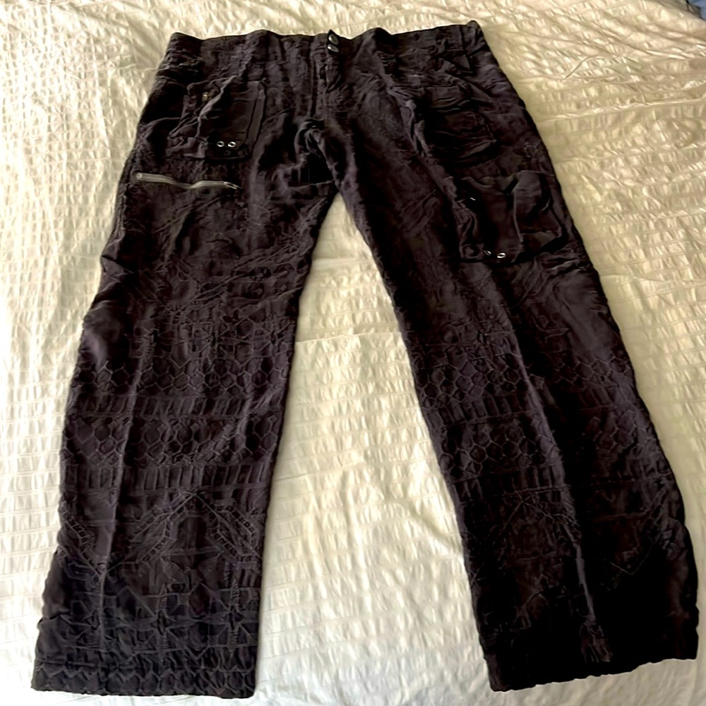 Johnny Was - Biya - embroidered BoHo cargo pants